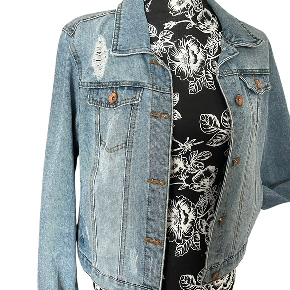 Ci Sono Jackets & Blazers - Ci Sono Light Blue Jean Jacket